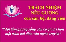 Trách nhiệm nêu gương của người đứng đầu